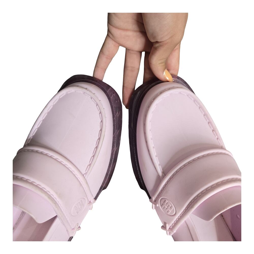 Melissa Spencer Jelly Loafer in Transparent Pink Pink Size: 9 - Picture 6 of 6